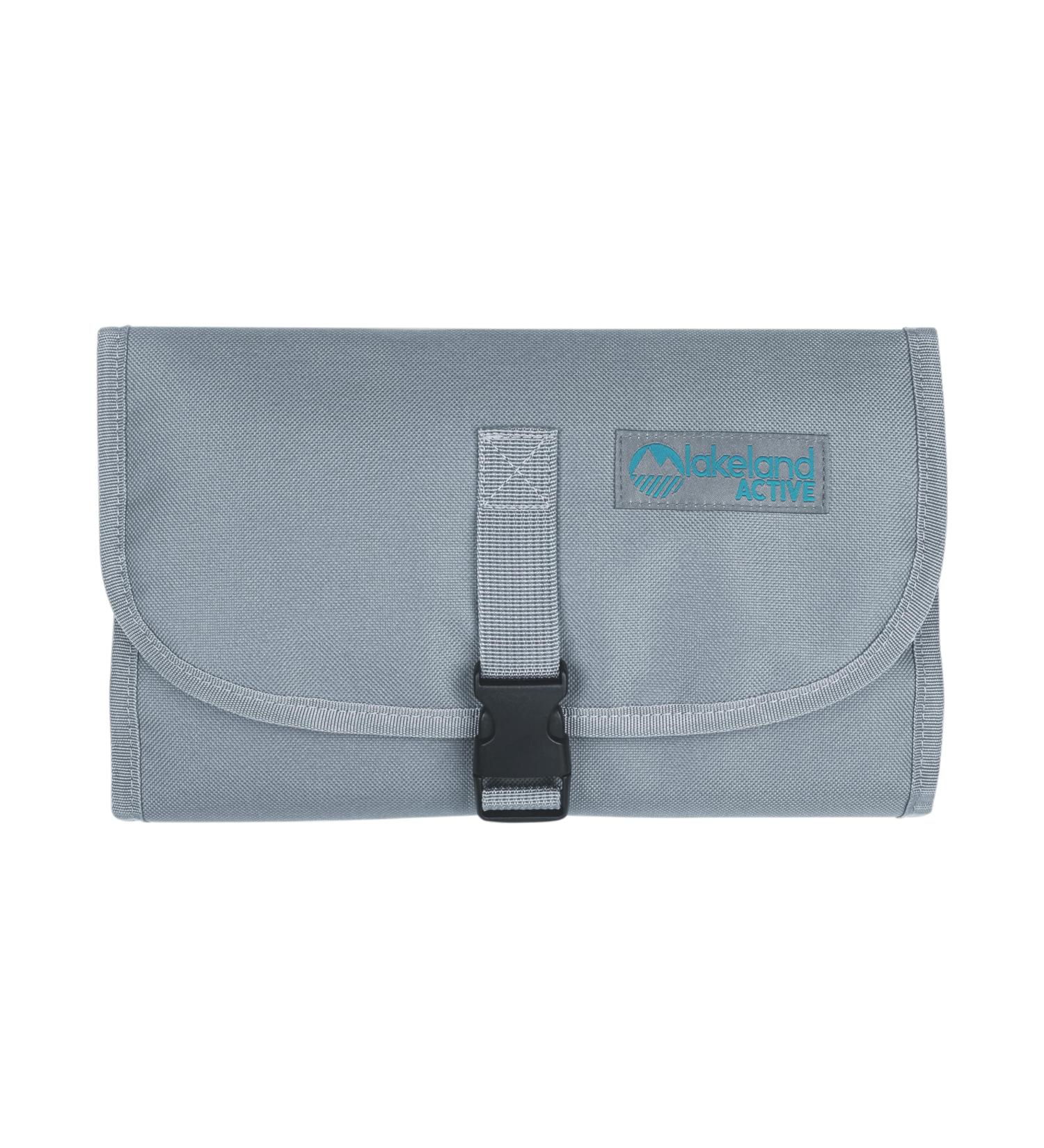 Lakeland Active Eskdale Fold Out Hanging Travel Toiletry Bag - Grey | Men & Women's Organizer - Buy Online on GoSupps.com