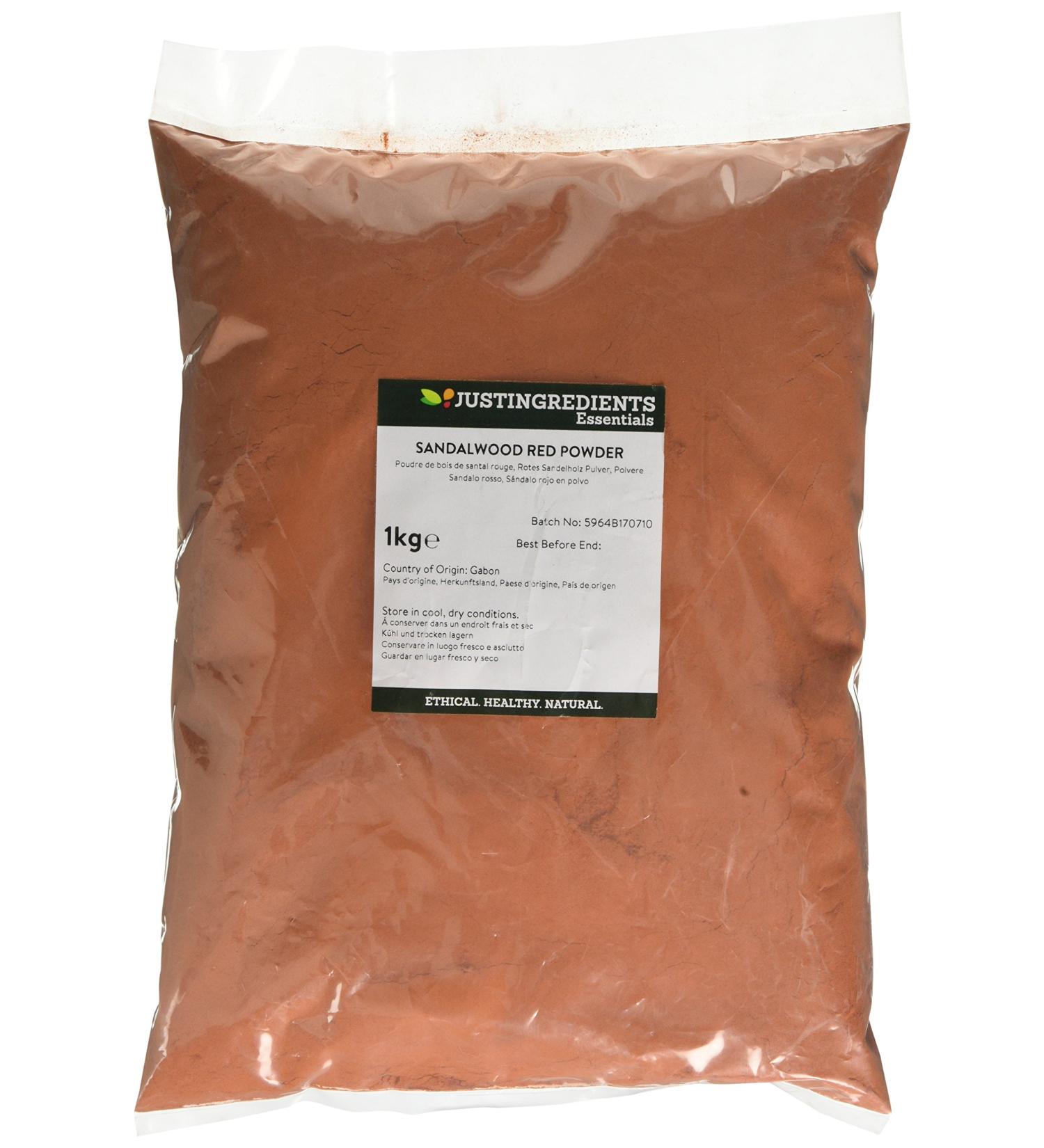 JustIngredients Essentials Sandalwood Red Powder 1 Kg - Buy Online on GoSupps.com