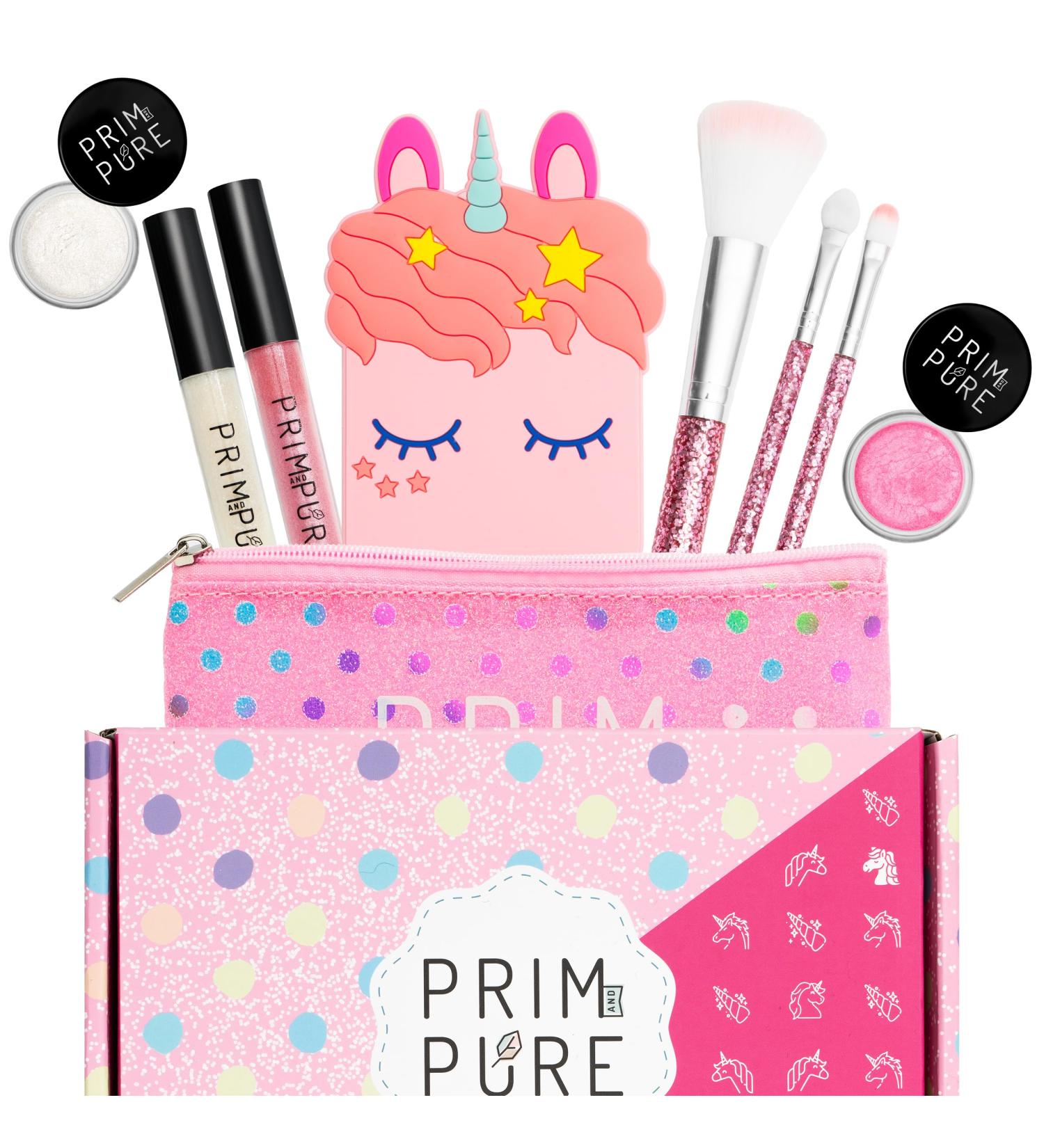 Prim and Pure Mineral Gift Set | Unicorn Mirror | Organic Kids Makeup Kit | Perfect for Birthdays & Play Dates | Made in USA - Buy Online on GoSupps.com