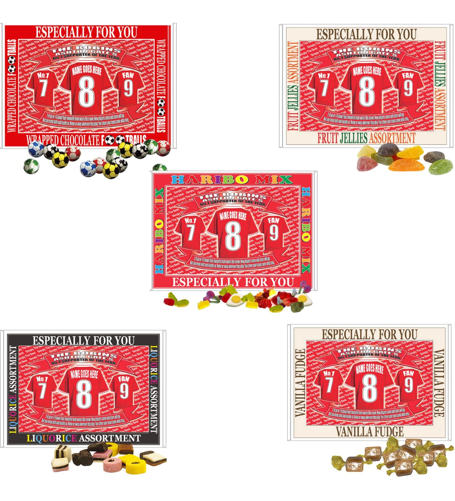 Bristol City Football Shirt Personalised Gift Boxed Sweets - Buy Online on GoSupps.com