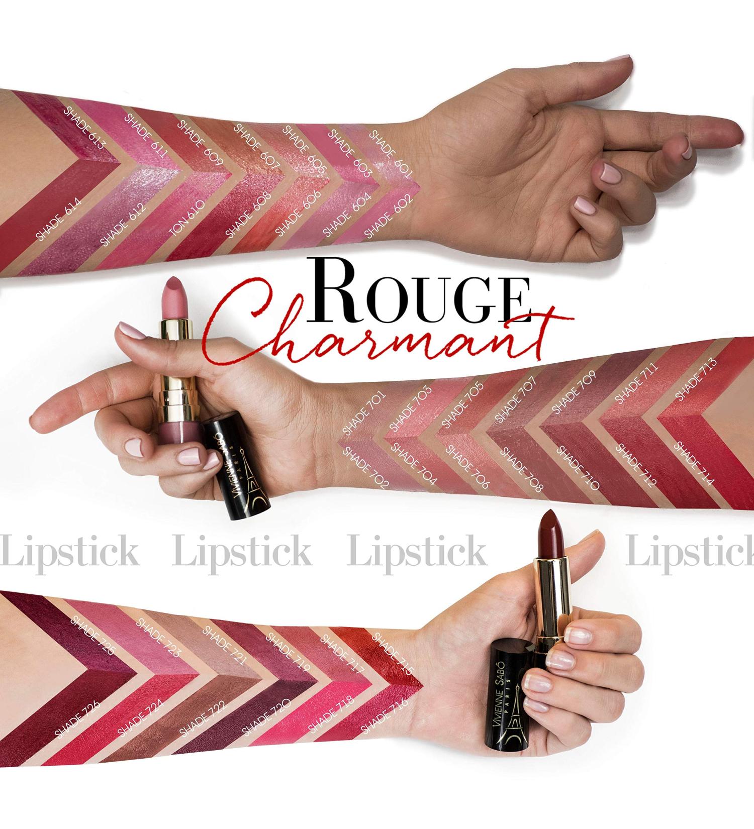 Vivienne Sabo Charmant 610 Lipstick - Warm Pink Sparkle | International Shipping Available - Buy Online on GoSupps.com