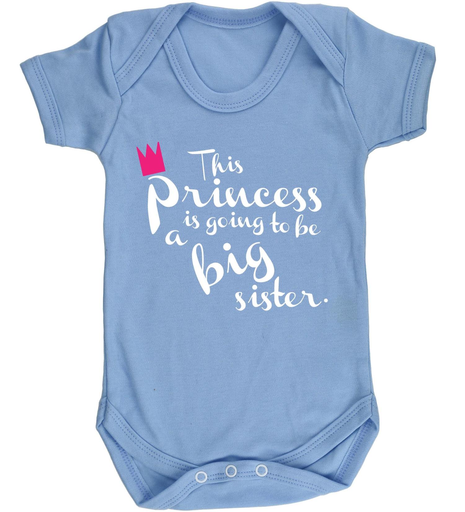 Hippowarehouse Big Sister Princess Baby Vest Bodysuit (Short Sleeve) - Boys & Girls - Buy Online on GoSupps.com