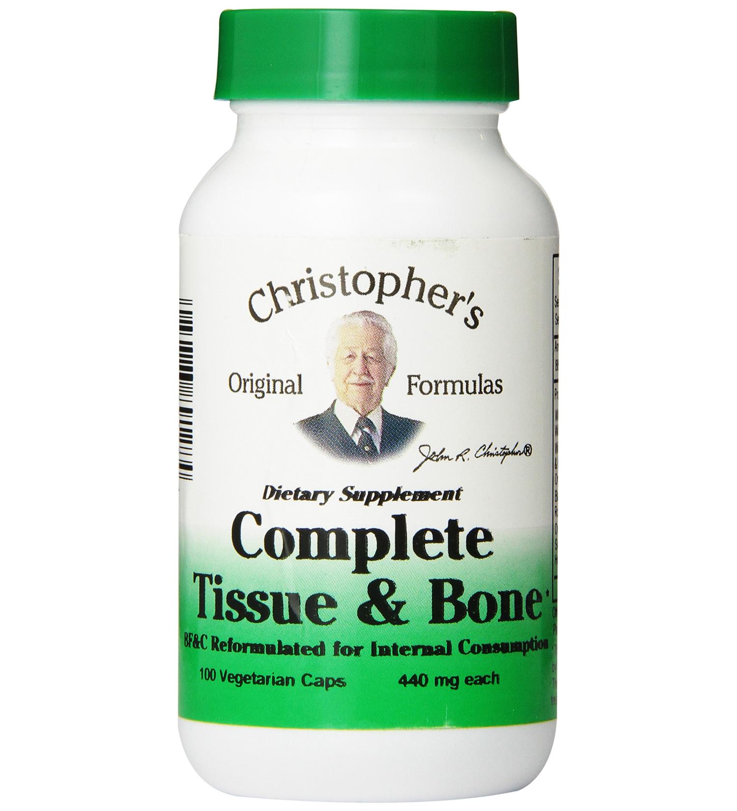 Dr. Christopher's Complete Tissue & Bone Formula Capsules 100ct - 440mg | Original Formulas - Buy Online on GoSupps.com