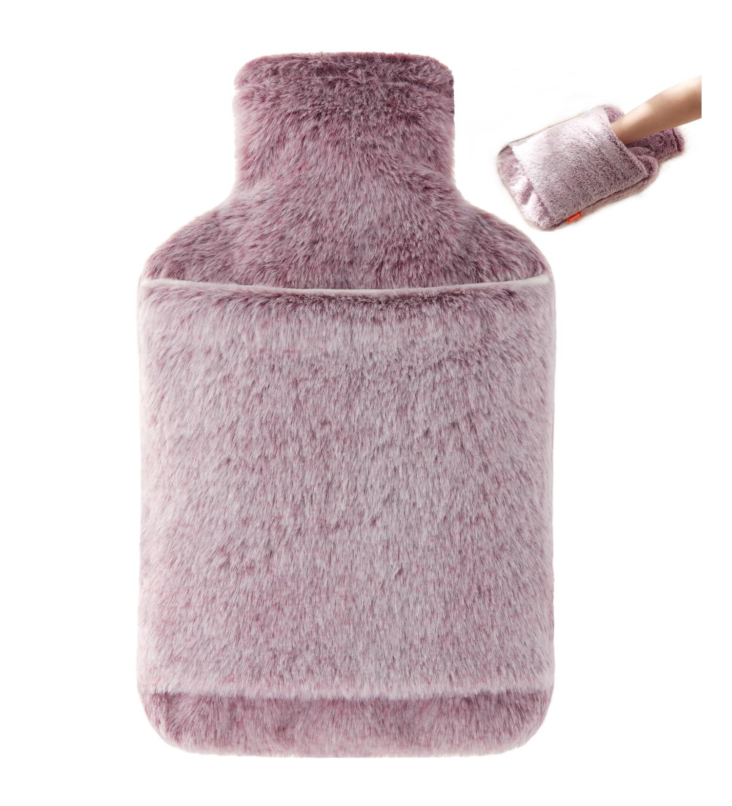 Buy Samply Hot Water Bottle with Soft Cover - 2L Purple | Ideal for Cold Nights - Perfect for Adults & Children - Buy Online on GoSupps.com