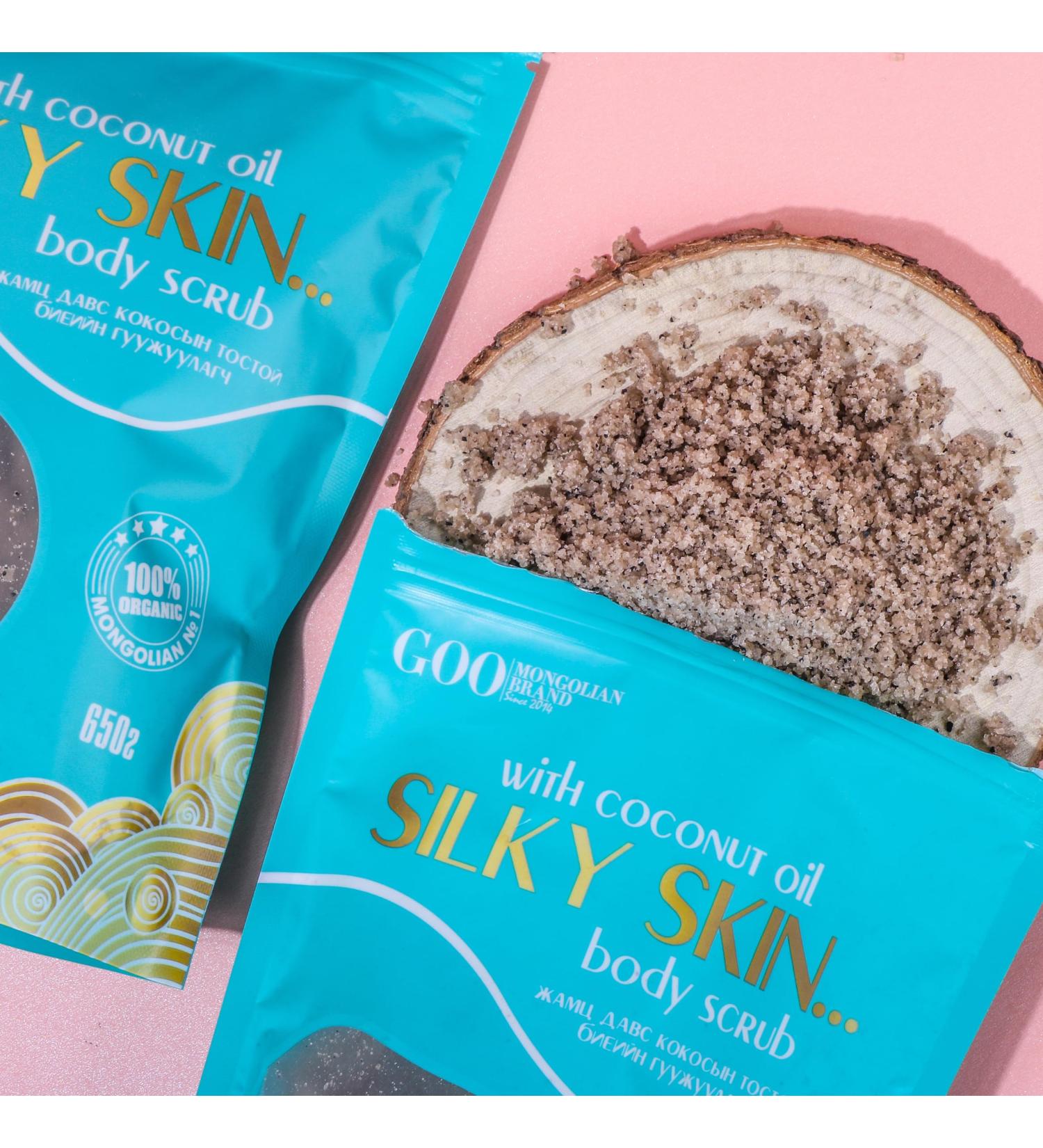 GOO Silky Skin Body Scrub with Jamts Salt & Coffee - Exfoliate & Nourish for Radiant Skin - International Shipping Available - Buy Online on GoSupps.com