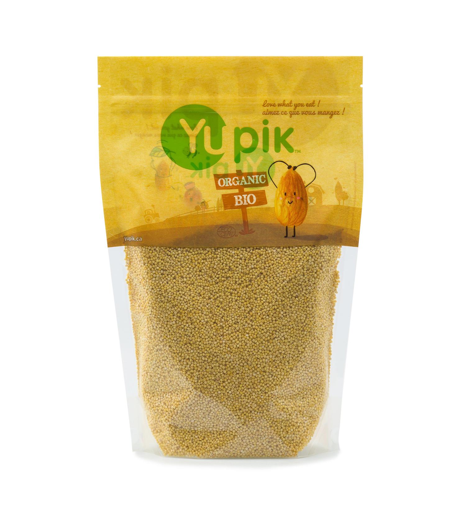 Yupik Organic Millet Seeds Hulled 1 kg 6 Count Gluten-Free Non-GMO Kosher Vegan Raw Salt-Free Plant-Based Protein Source of Fiber & Iron Ideal for Recipes Side Dishes Salads & More 6 kg - Buy Online on GoSupps.com