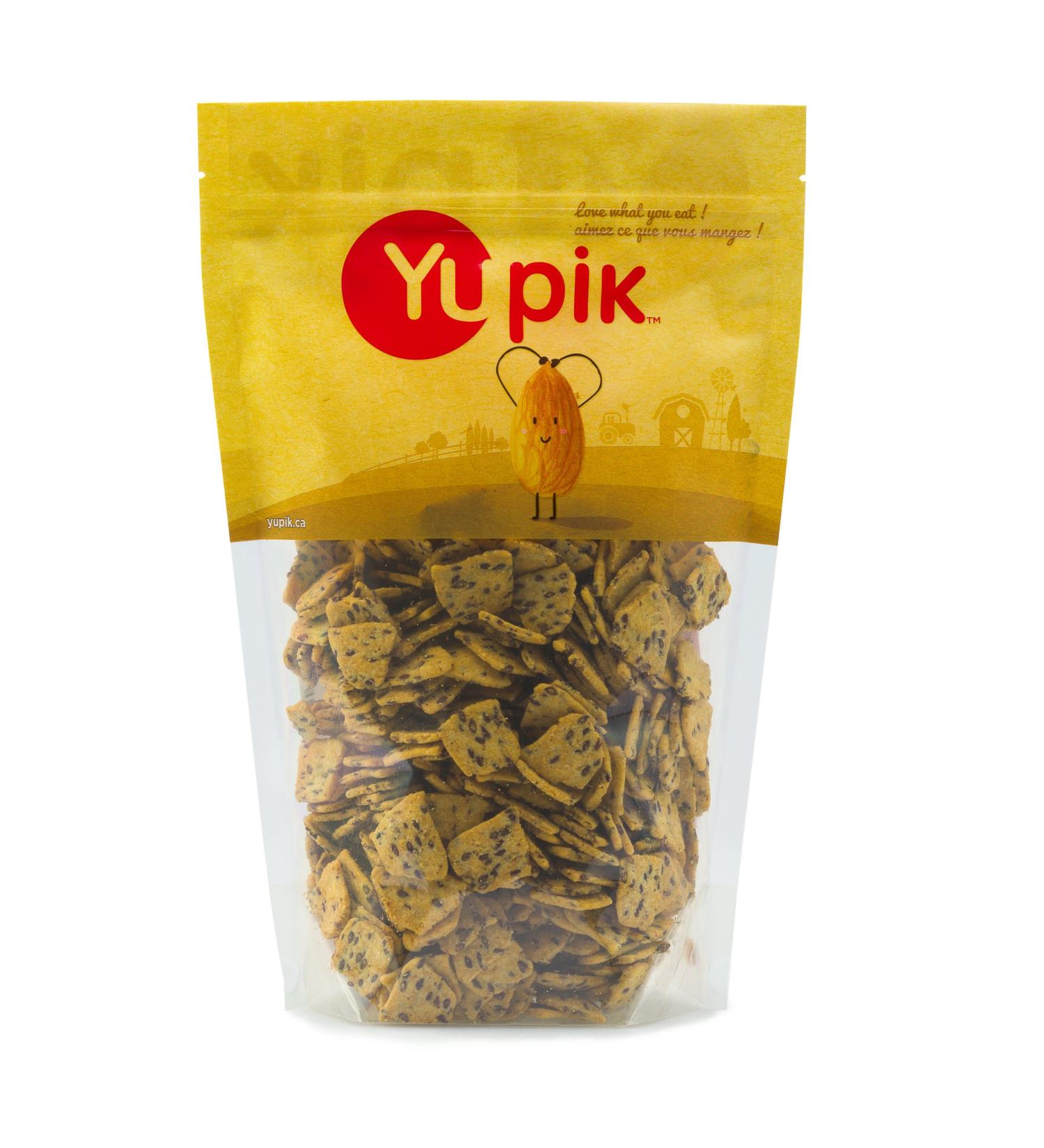 Yupik Mini Corn & Flax Seed Chips 400 g 6 Count Gluten-Free Kosher Vegan Salted Corn Chips Savory Crackers with Flax Seeds Source of Fiber Crunchy Snack Ideal for Dips - Buy Online on GoSupps.com