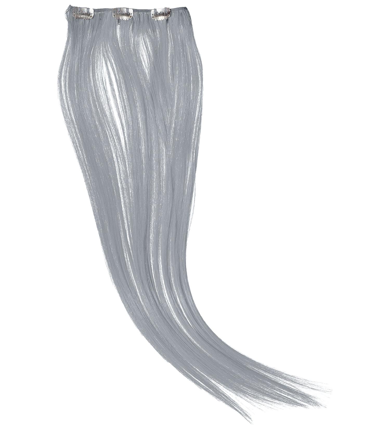 Hairaisers Clip and Go Extensions 45 cm synthetic hair white 1 piece