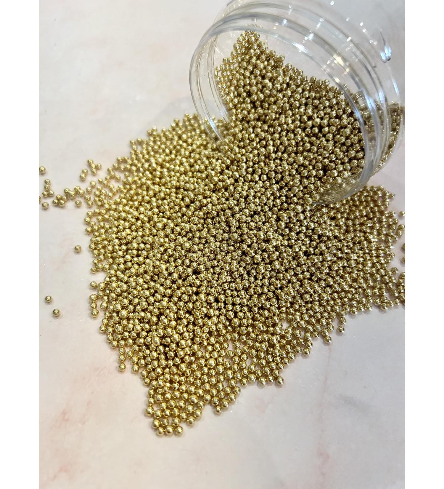 Metallic Gold Suagr Sprinkles (2mm 35g) 2mm 35g