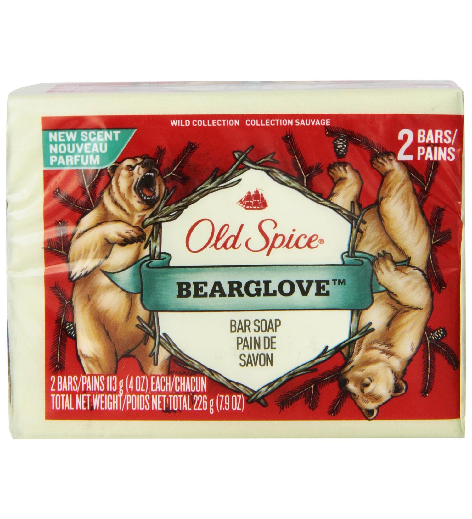 Buy Old Spice Wild Collection Bearglove Men's Bar Soap - 2 Count | International Shipping Available - Buy Online on GoSupps.com