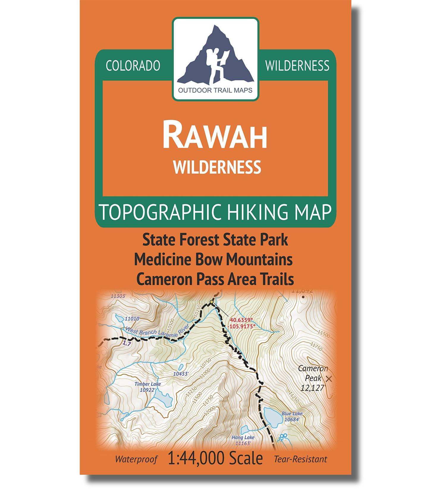 Rawah Wilderness Topographic Hiking Map - Colorado Outdoor Trail Maps 2018 - Buy Online on GoSupps.com