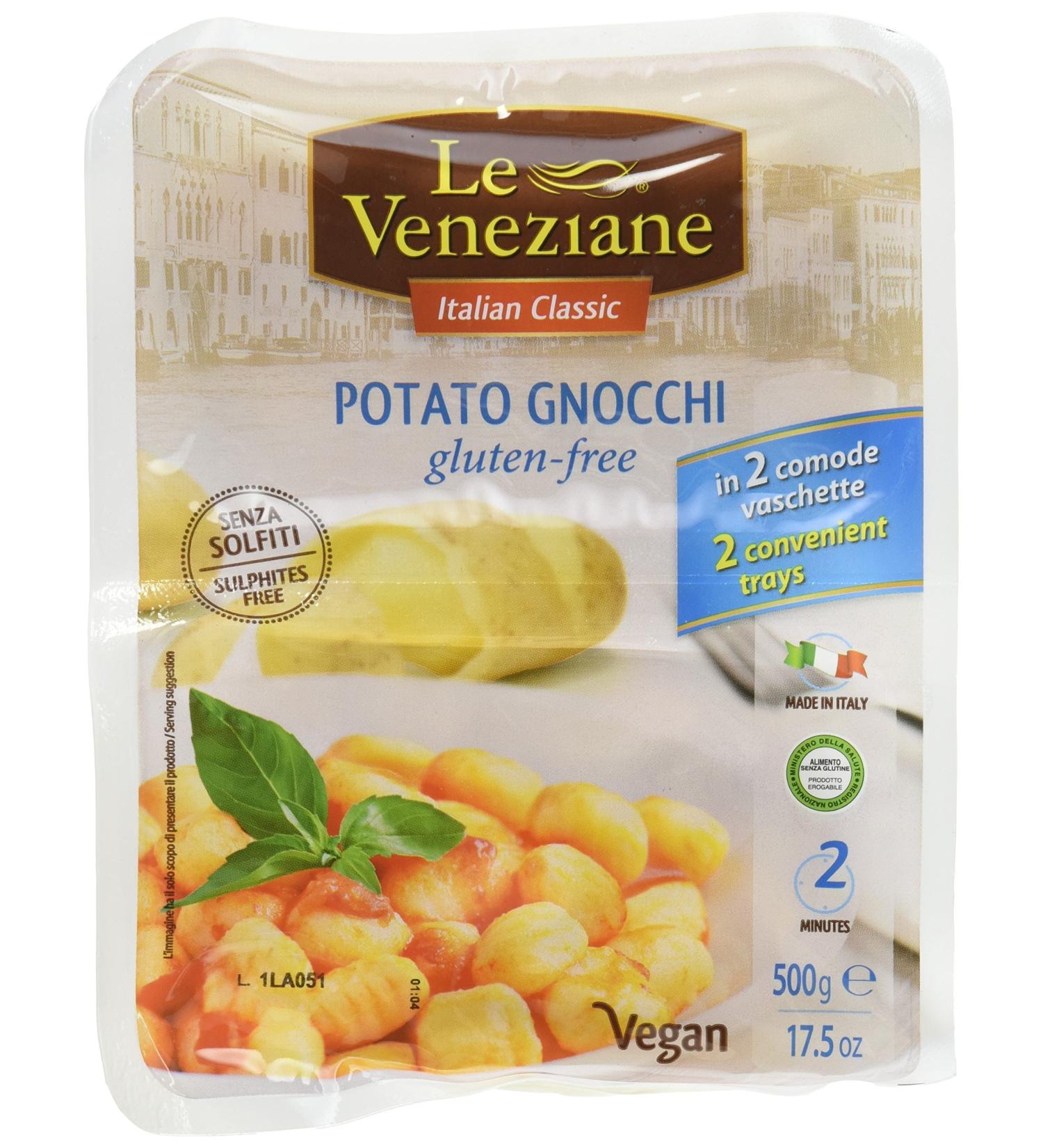 Le Veneziane Gluten Free Potato Gnocchi 17.6oz - Pack of 3 | Authentic Italian Taste - Buy Online on GoSupps.com