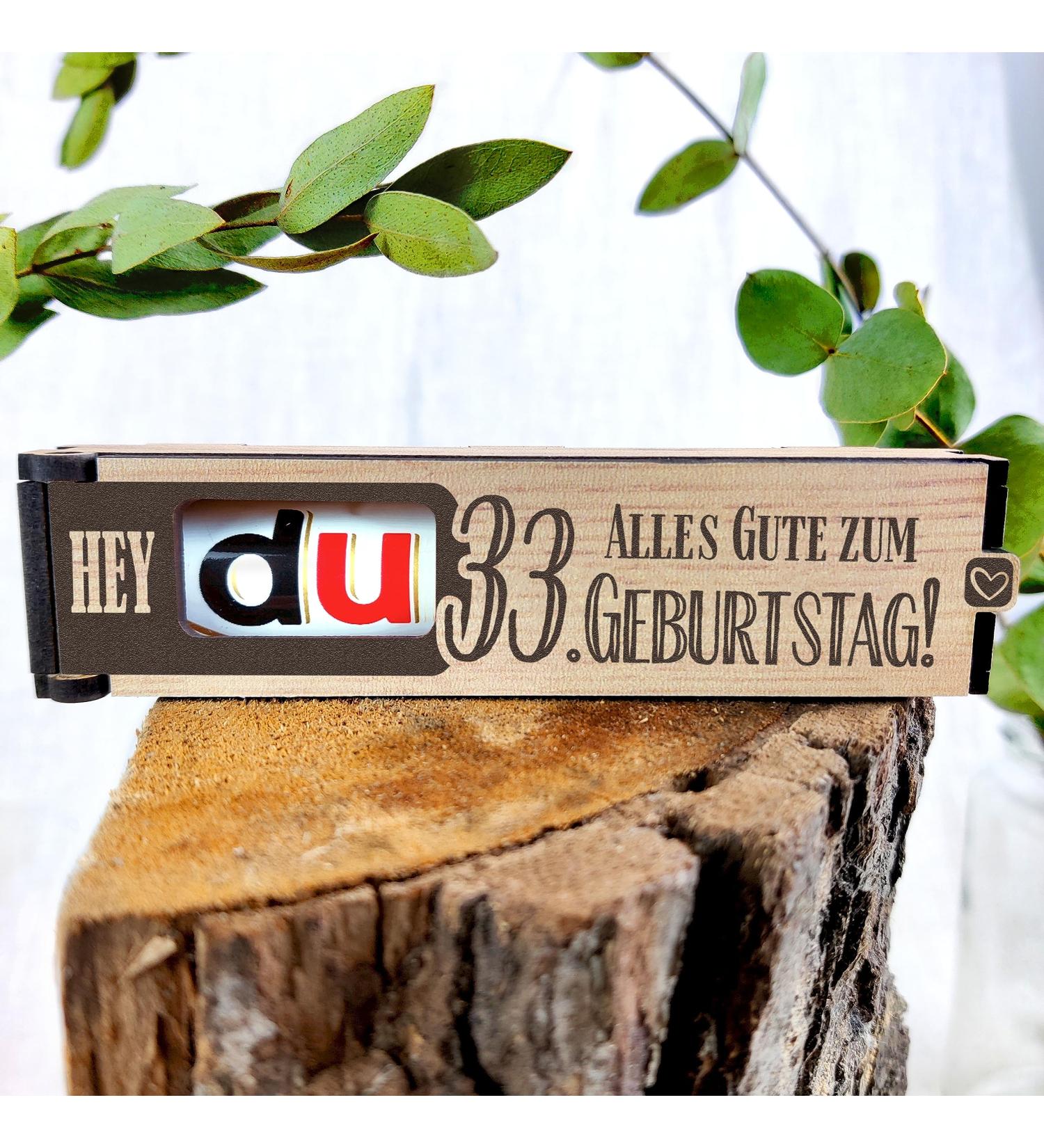 33rd Birthday Chocolate Bar Gift Box | Duplo Included | Perfect Decoration & Gift Ideas for Men & Women - Buy Online on GoSupps.com