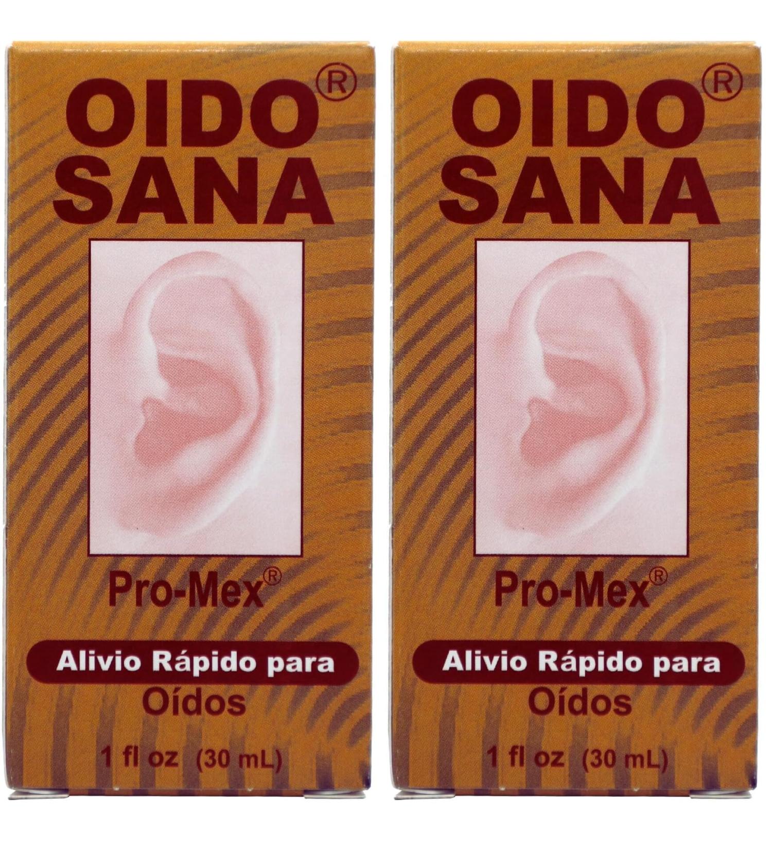 ProMex Oido Sana Ear Drying Solution Drops Helps with Swimmer's Itchy Ears Gentle and Safe Whole Family 1 fl.oz (Pack of 2) - Buy Online on GoSupps.com