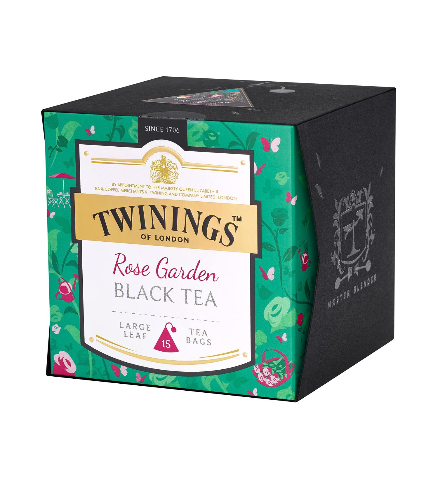 Twinings Platinum Rose Garden Black Tea 15 sachets de th