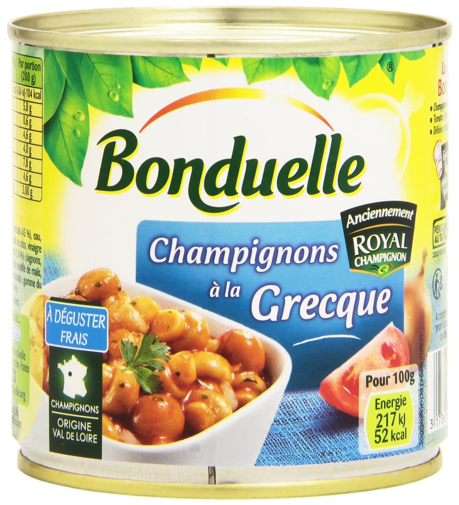 Bonduelle Greek Mushrooms 400 g - Pack of 4 - Buy Online on GoSupps.com