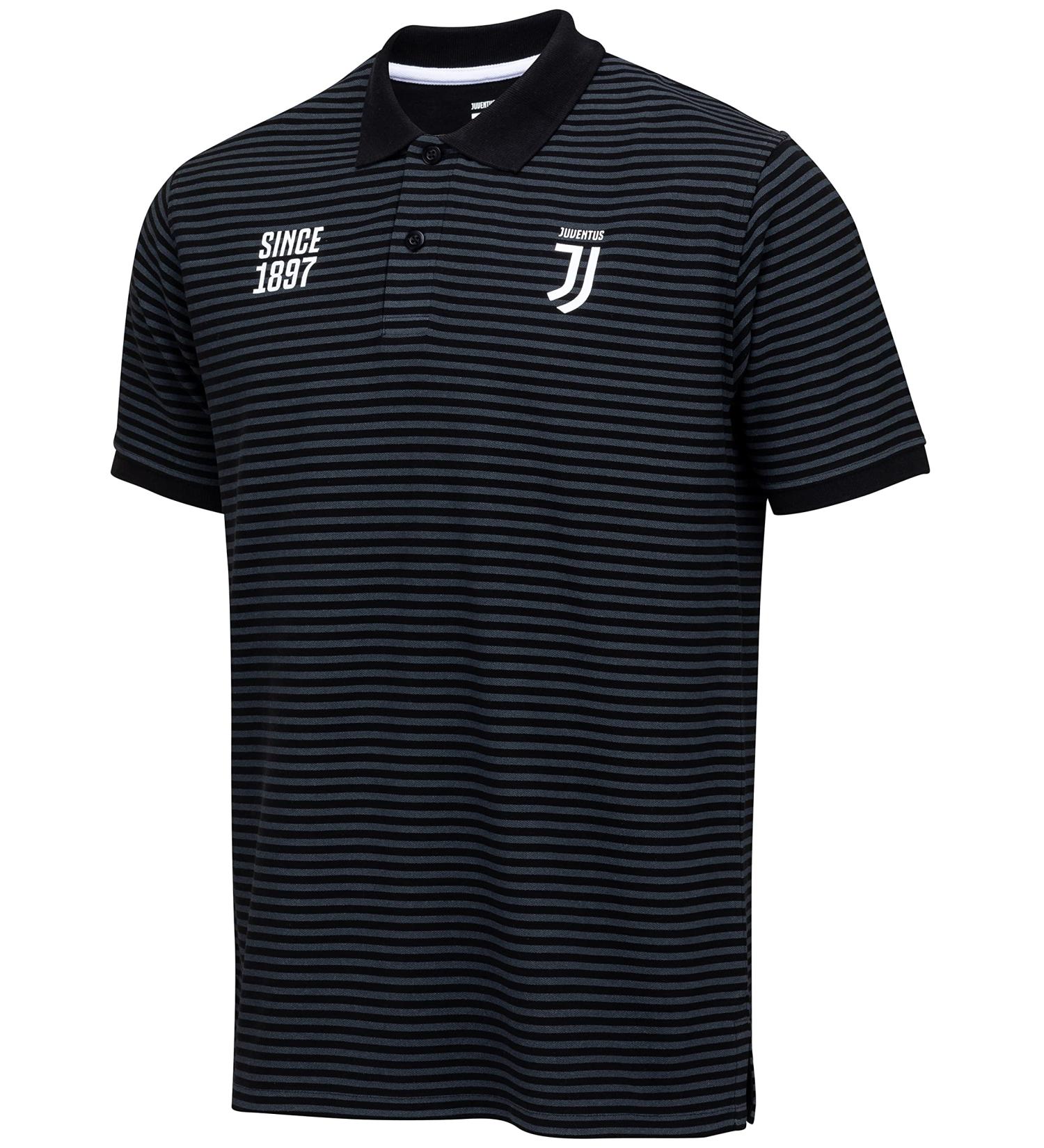 Juventus Mens Polo Shirt Official Collection - Black | Shop Authentic Teamwear Online - Buy Online on GoSupps.com