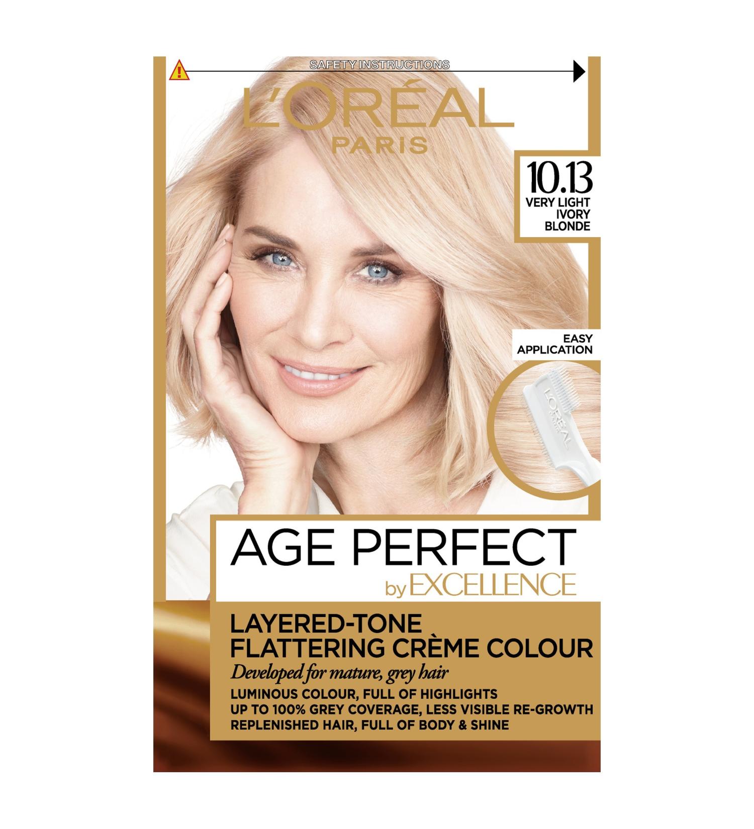 L'Oreal Excellence Age Perfect 10.13 Very Light Ivory Blonde Hair Dye - 1 Count - Buy Online on GoSupps.com