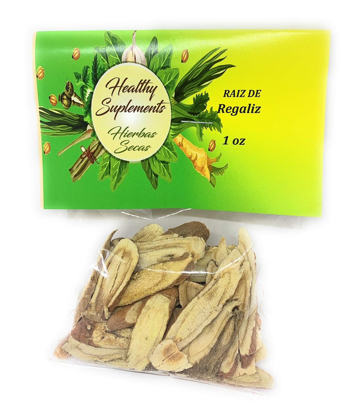 Healthy Supplements Raiz de Regaliz 1 Oz Licorice Root 1 Oz