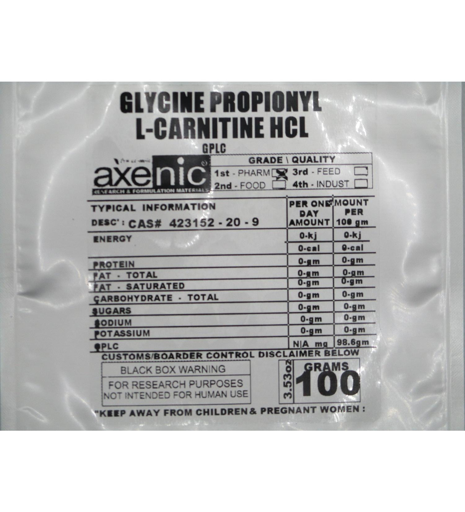 100 Grams Glycine Propionyl L-Carnitine HCl Powder