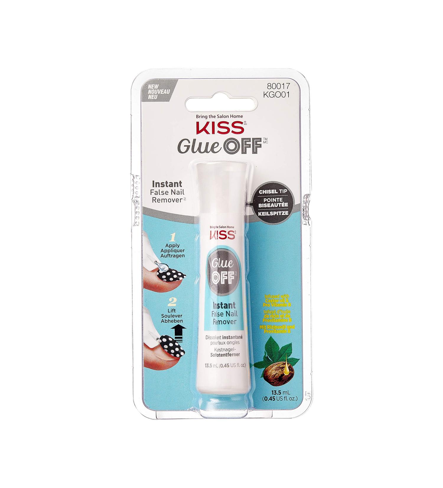 Kiss Glue Off False Nail Remover 13.5mL - KGO01 | Fast & Easy Removal - Buy Online on GoSupps.com