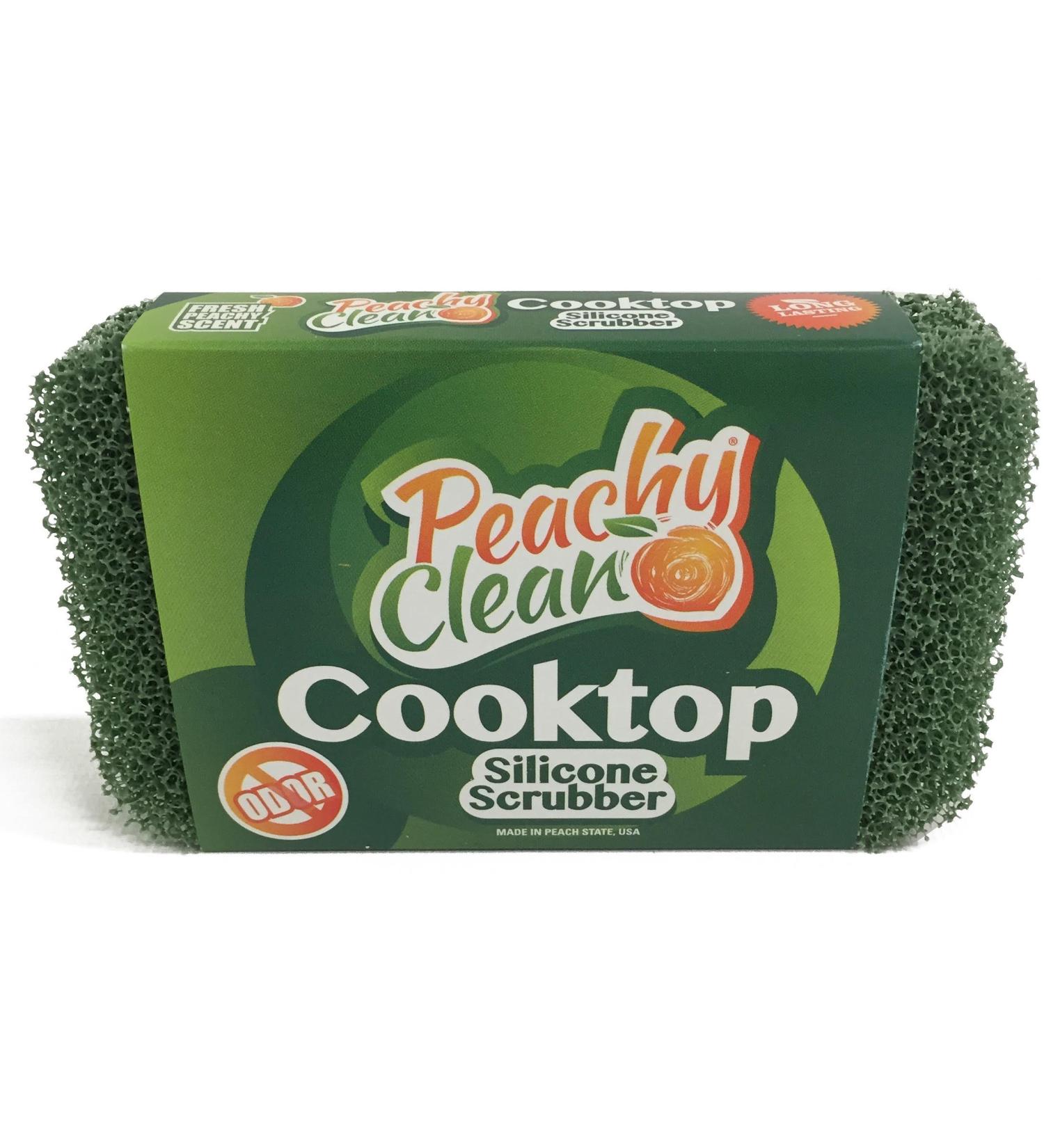 Antimicrobial Cooktop Cleaner Silicone Scrubber by Peachy Clean (Qty 1)