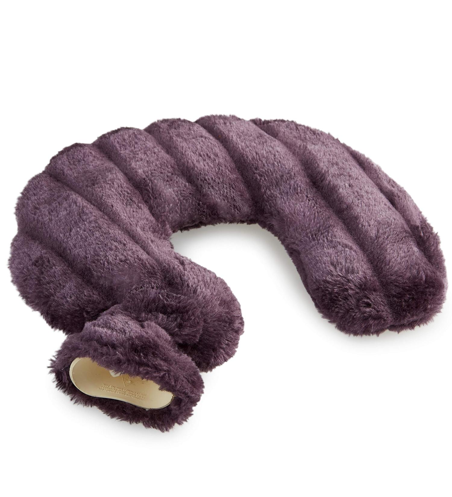 CityComfort Neck Hot Water Bottle with Removable Fleece Cover - Purple | Wrap Around Hot Water Bottles for Body, Neck & Shoulder | Pampering Gift Idea - Buy Online on GoSupps.com