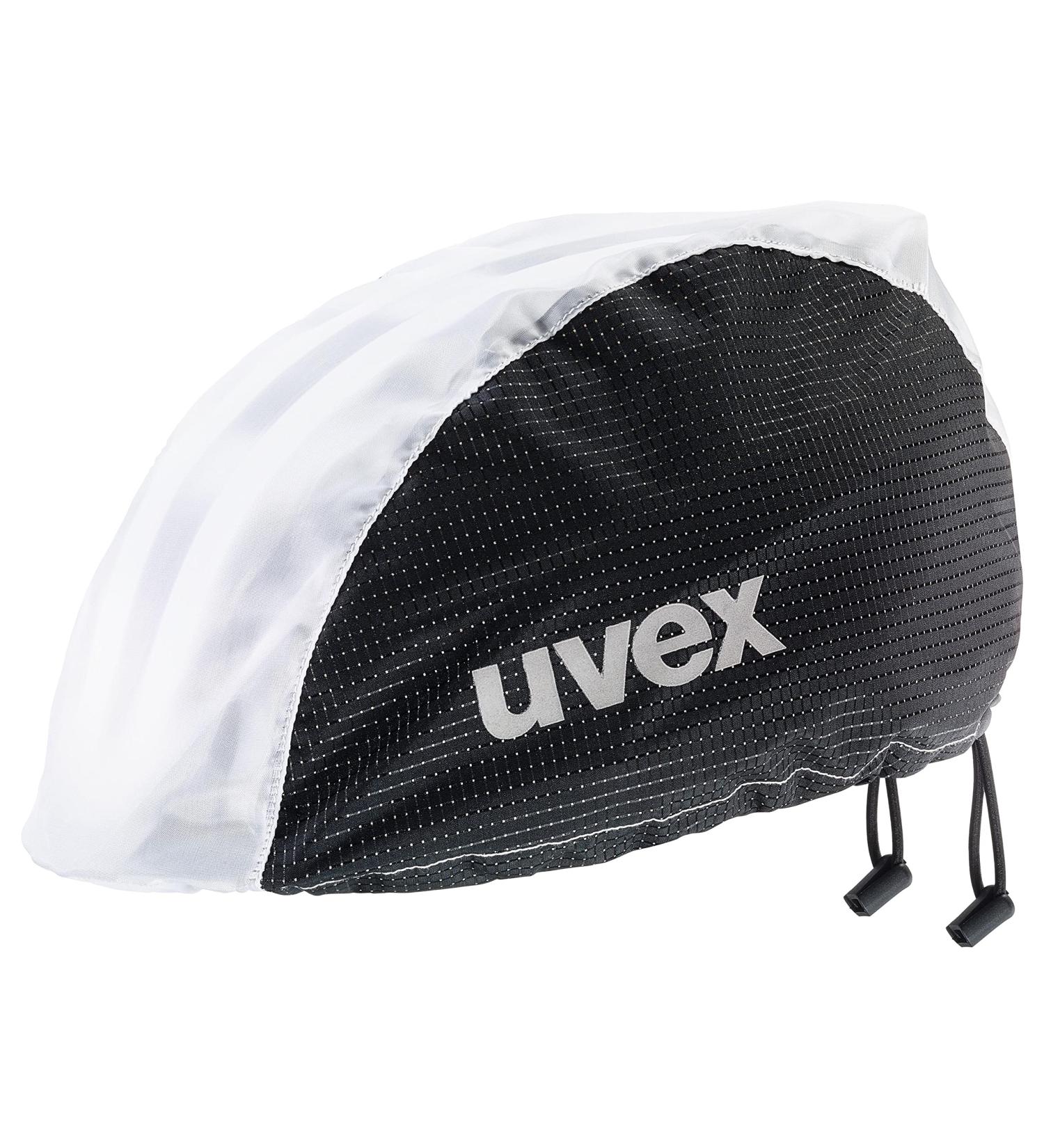 uvex rain cap bike cycling cap - wind & water repellent - flexible fit L-XL black-white