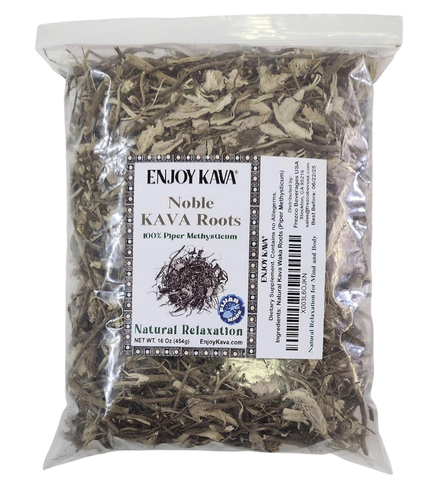 Authentic 100% Noble KAVA - Root Cut & Sifted (16 Oz Bag) Imported From FIJI Islands - Buy Online on GoSupps.com