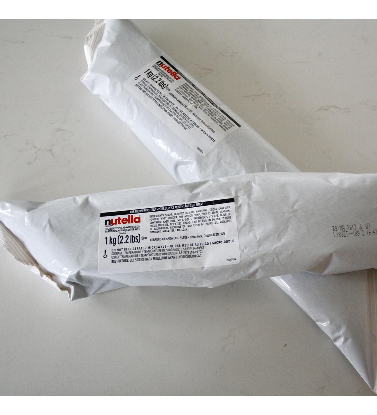 Nutella Hazelnut Spread - Easy to Use Piping Bag - 1kg