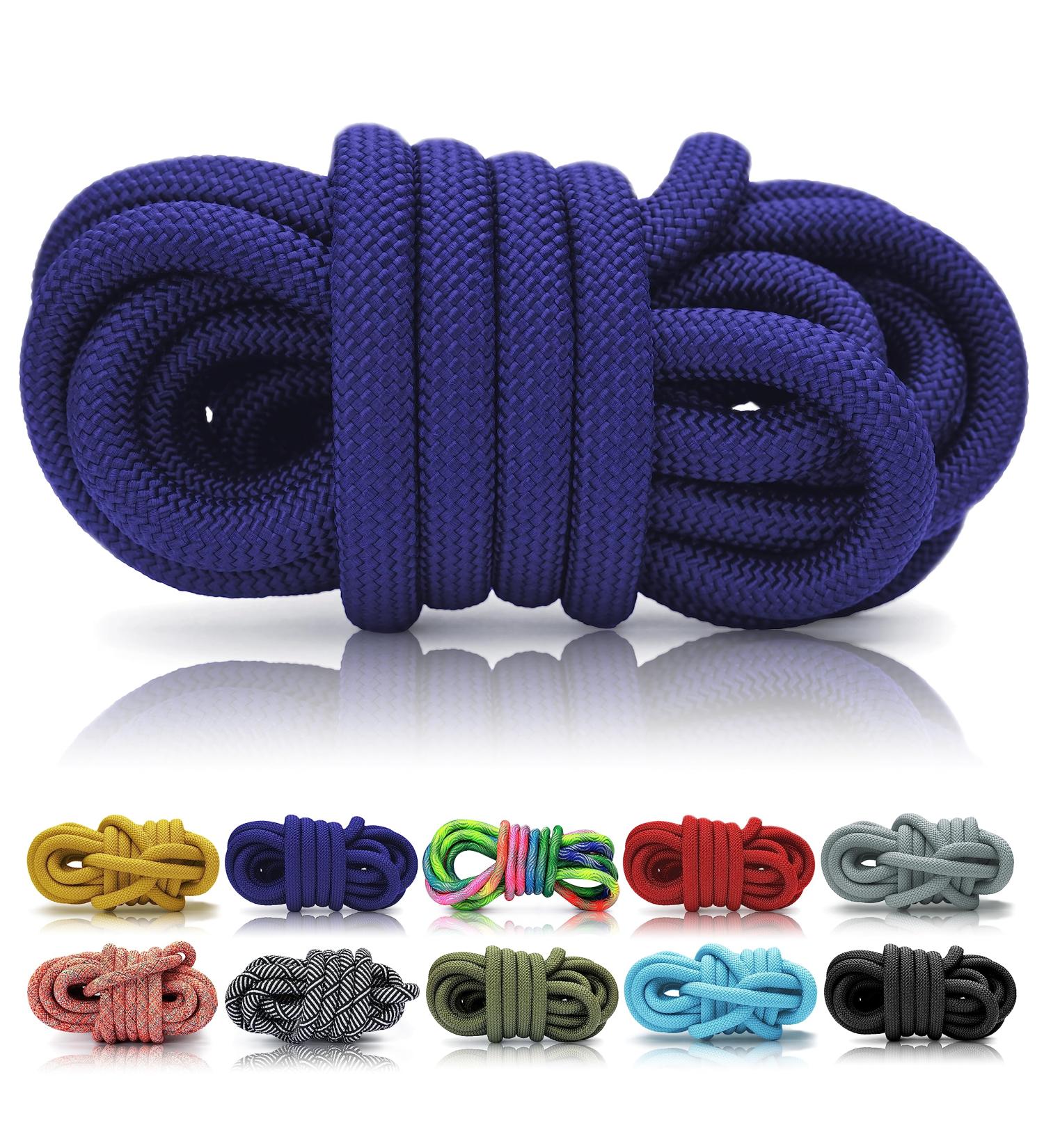 Allesoo 5m Dark Blue Dog Leash & Collar | Durable Polypropylene Rope 8mm Thickness - Perfect for Tail & T-Shakes - Buy Online on GoSupps.com