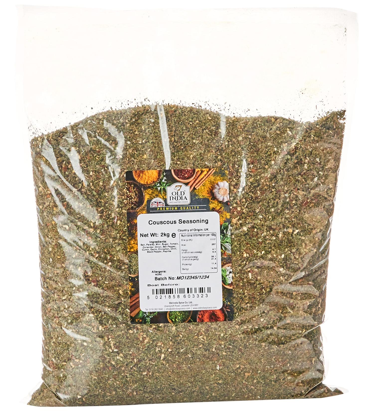 Old India Couscous Seasoning 2kg - Authentic Blend for Perfect Couscous Flavors - Buy Online on GoSupps.com