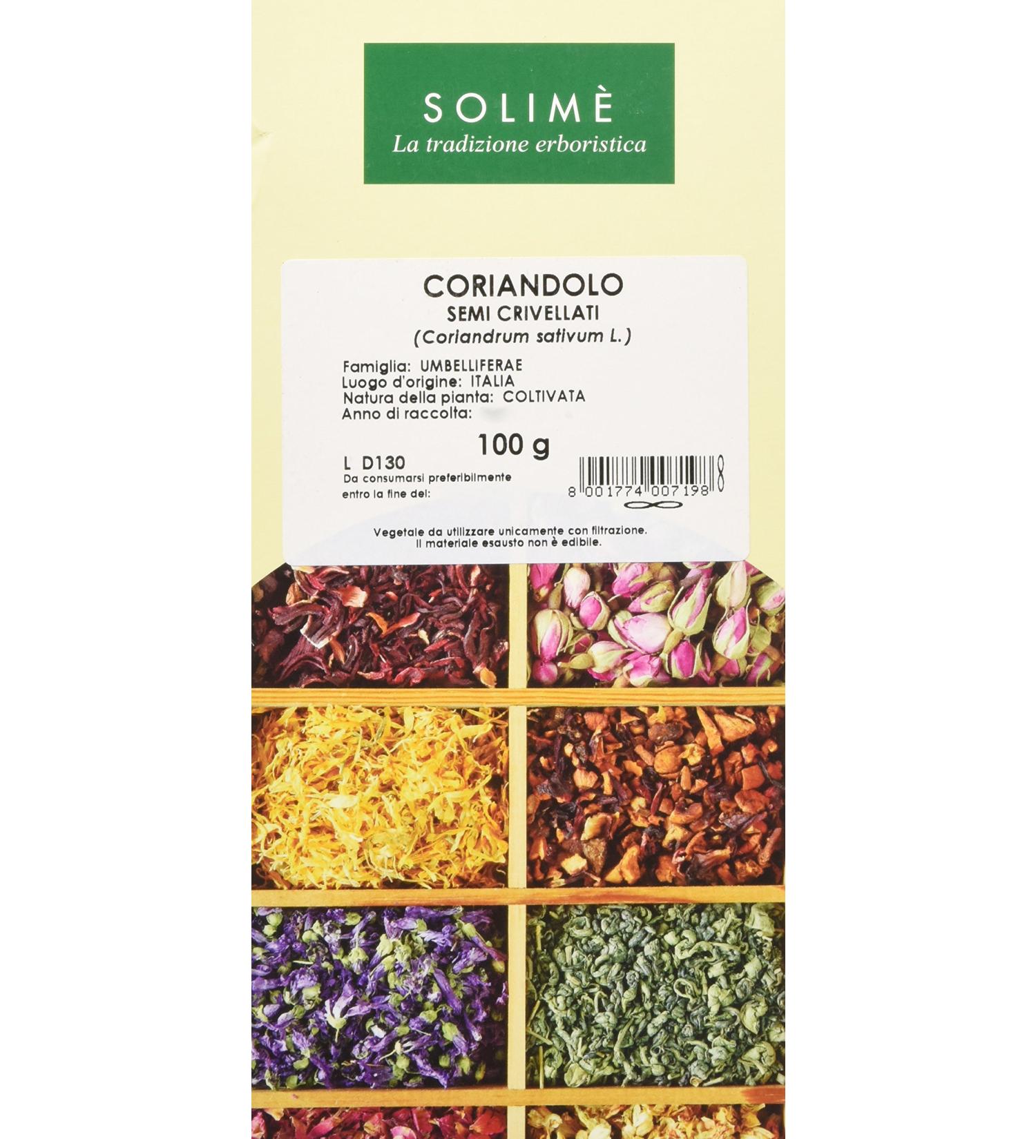 Coriander seeds crivellati – 100 g – Made in Italy.