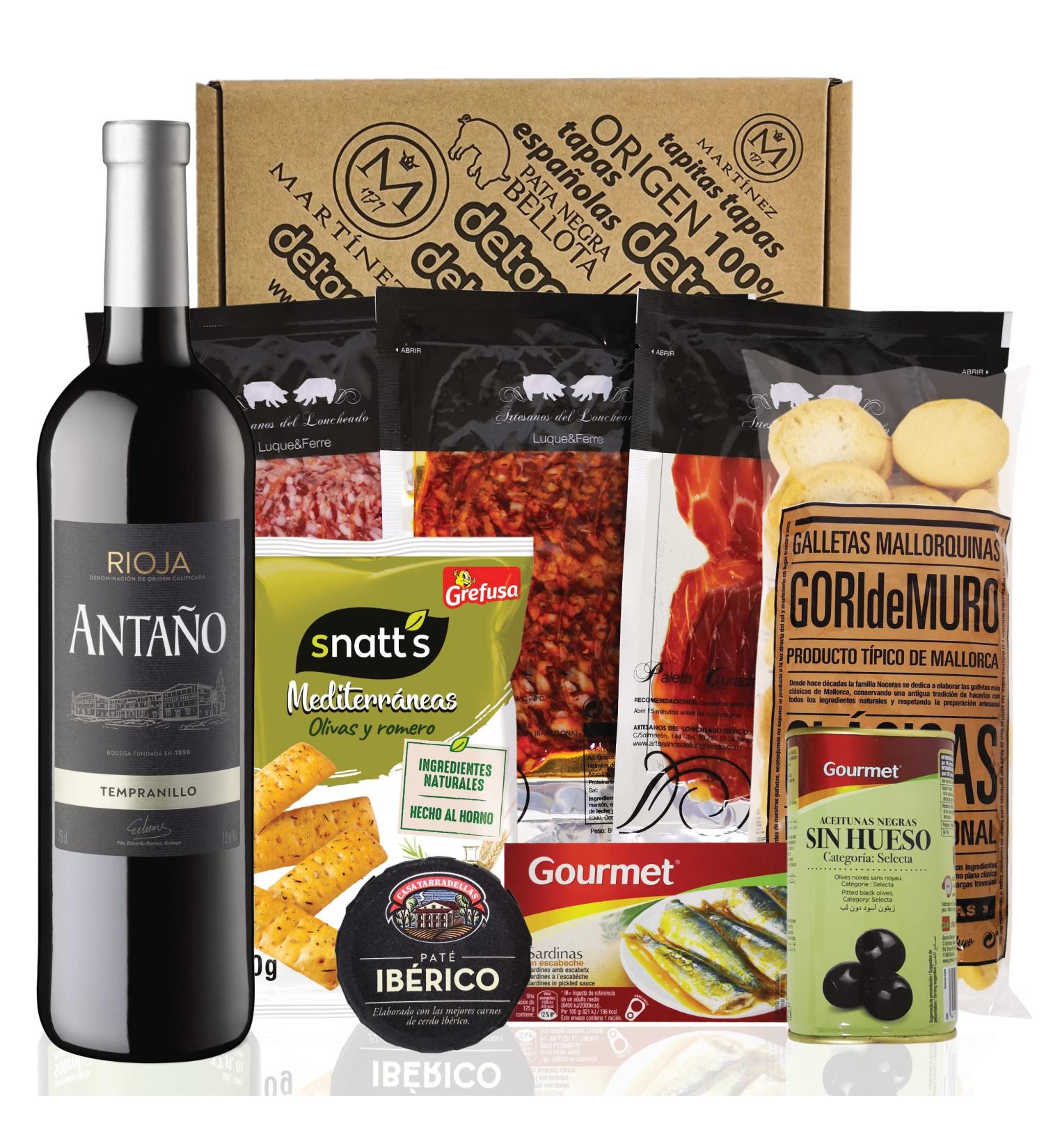 PresentBox Tapas Evening for Two | Gourmet Gift for Spain Fans | Unique Tapas Experience - Buy Online on GoSupps.com