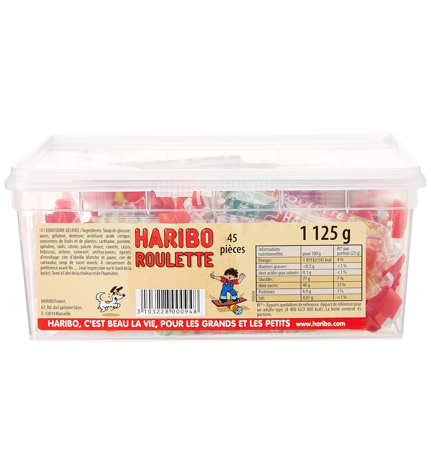 Haribo Jelly Candy Roulette x 45 Pieces 1.15 kg Pack of 2 - Buy Online on GoSupps.com