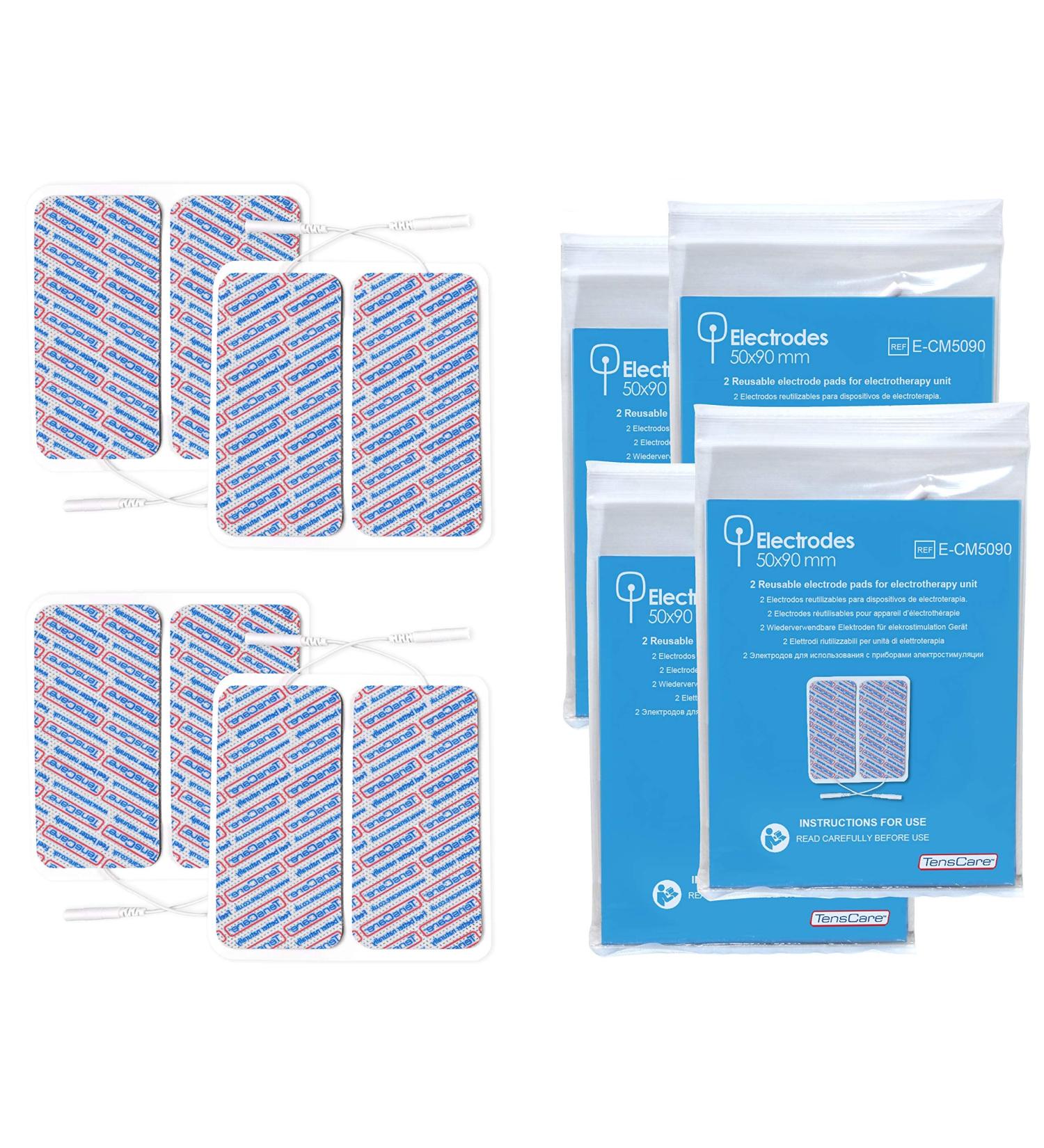 TensCare - Superior Large Electrode pads (4 packs of 2 pads) 50 x 90 mm - Buy Online on GoSupps.com