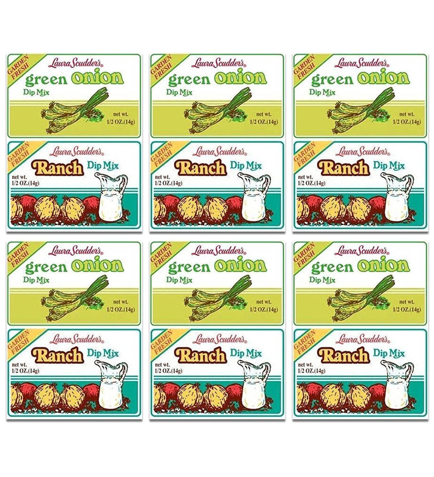 Laura Scudder's Green Onion & Ranch Dip Mixes (Pack of 6) by Laura Scudder
