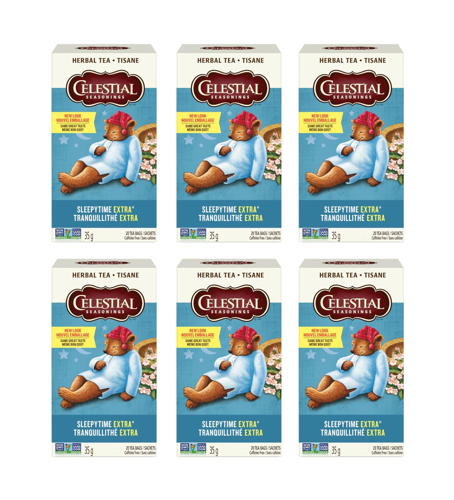 Celestial Seasonings Sleepytime Extra 6-Count 20 Count (Pack of 6) - Buy Online on GoSupps.com
