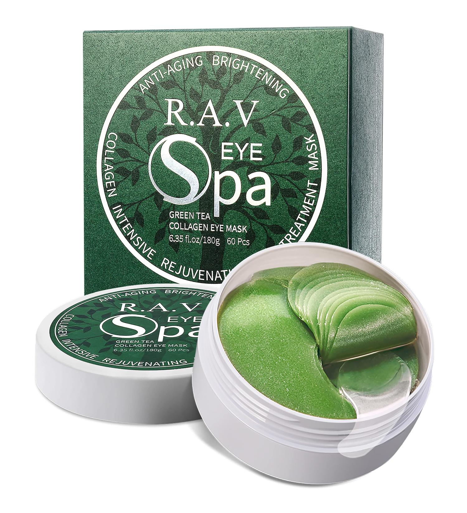 R.A.V Green Tea Under Eye Patches with Hyaluronic Acid & Collagen - 30 Pairs - Buy Online on GoSupps.com
