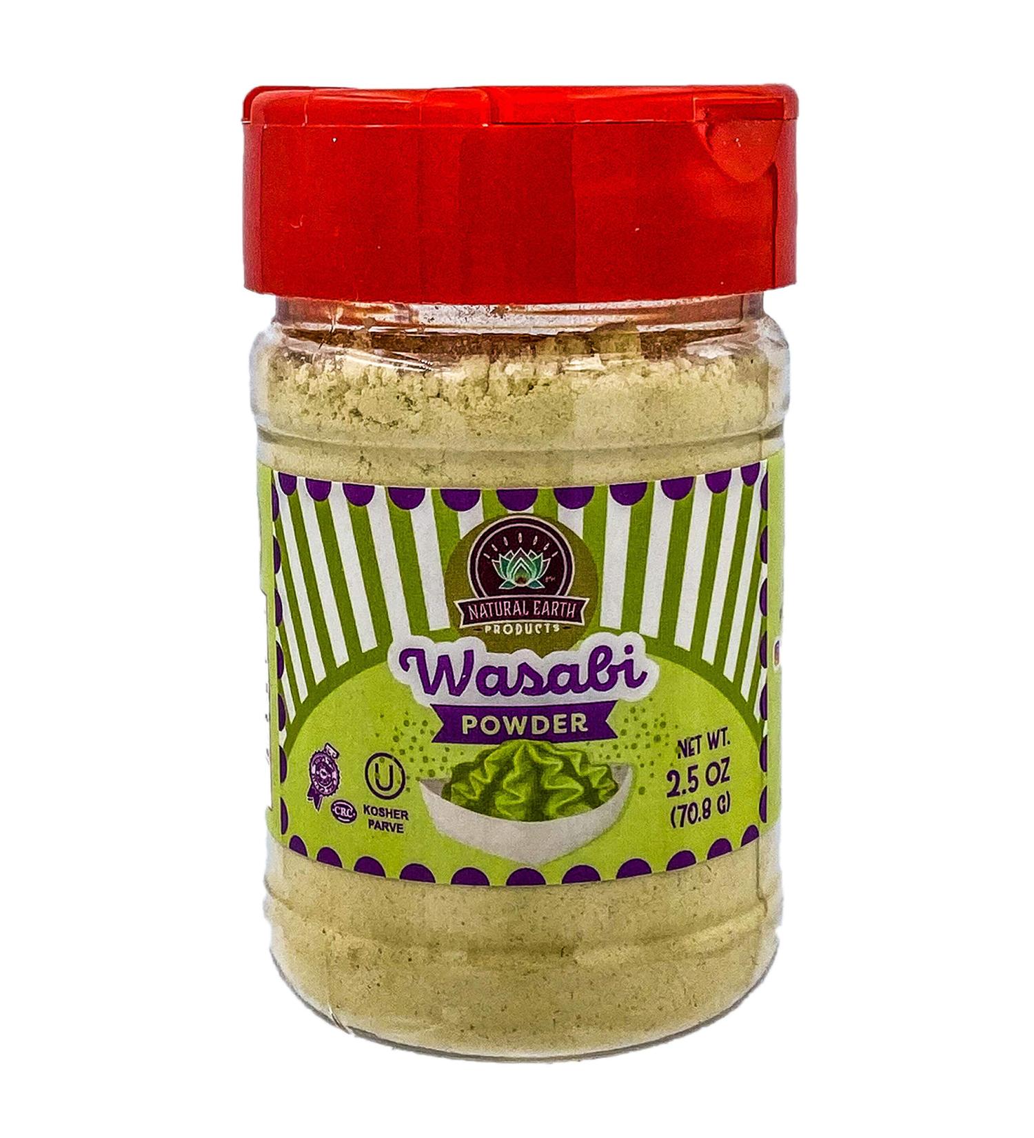 Premium Extra Hot Wasabi Powder Paste 2.5 Oz - Kosher Certified Dried Horseradish - Natural Earth Products - Buy Online on GoSupps.com
