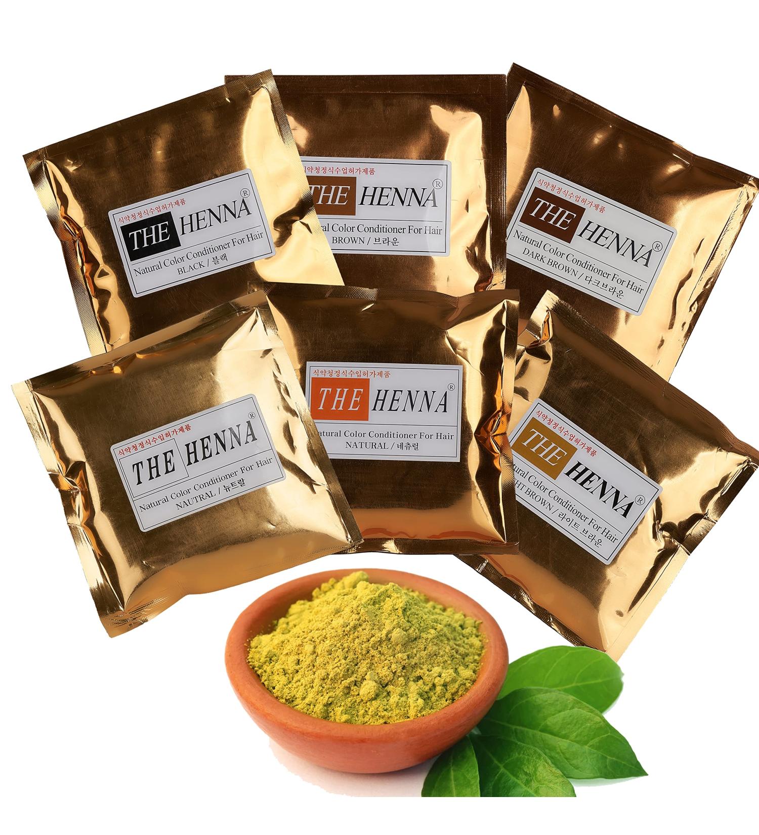 Henna Natural Herbal Hair Dye - 35 oz (100g) for Thick & Healthy Brown Hair | International Shipping Available - Buy Online on GoSupps.com