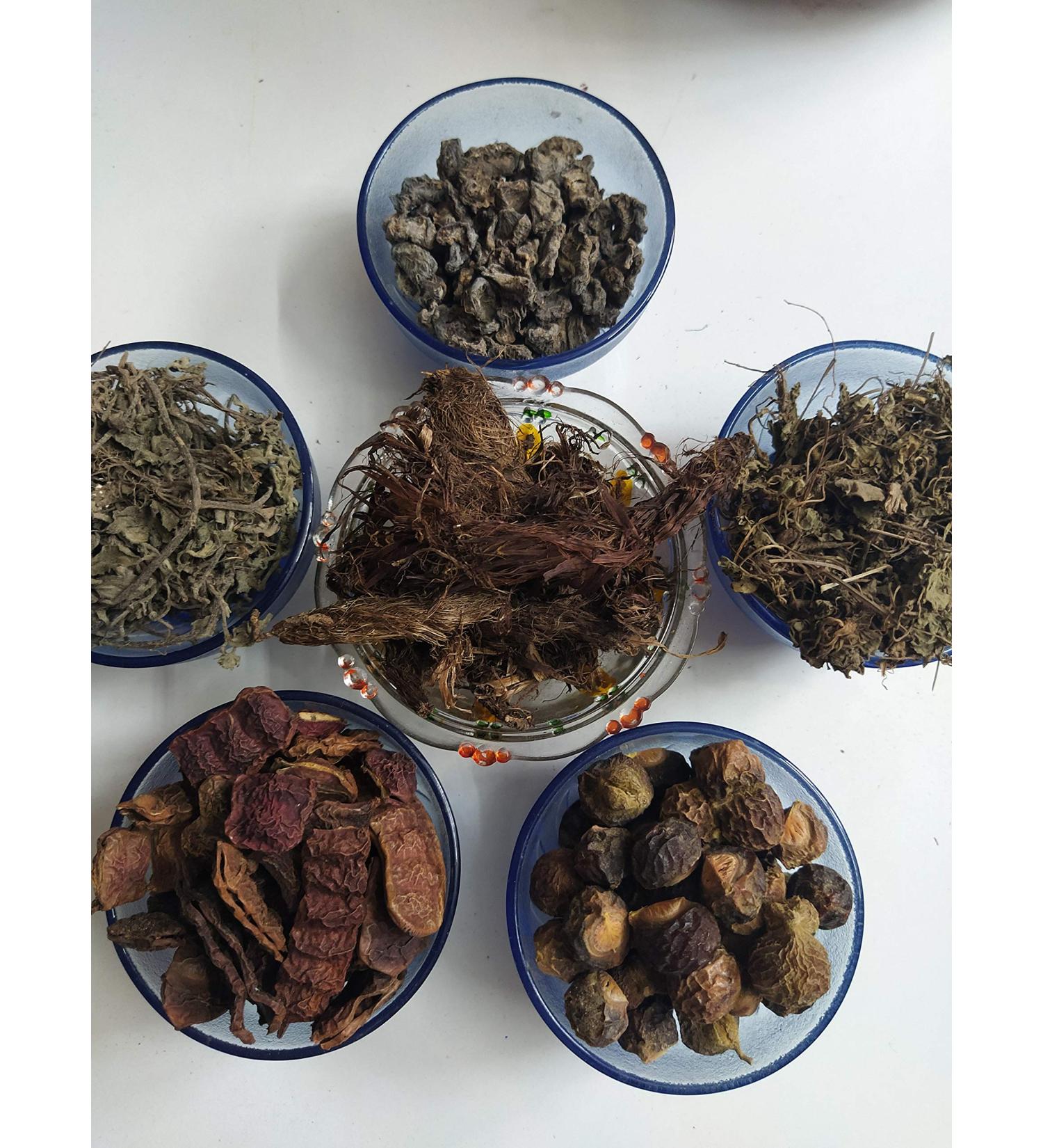 AmbeAyurveda - Hair Pack - Jatamansi Brahmi Bhringraj Amla Reetha Shikakai Raw - 150gm