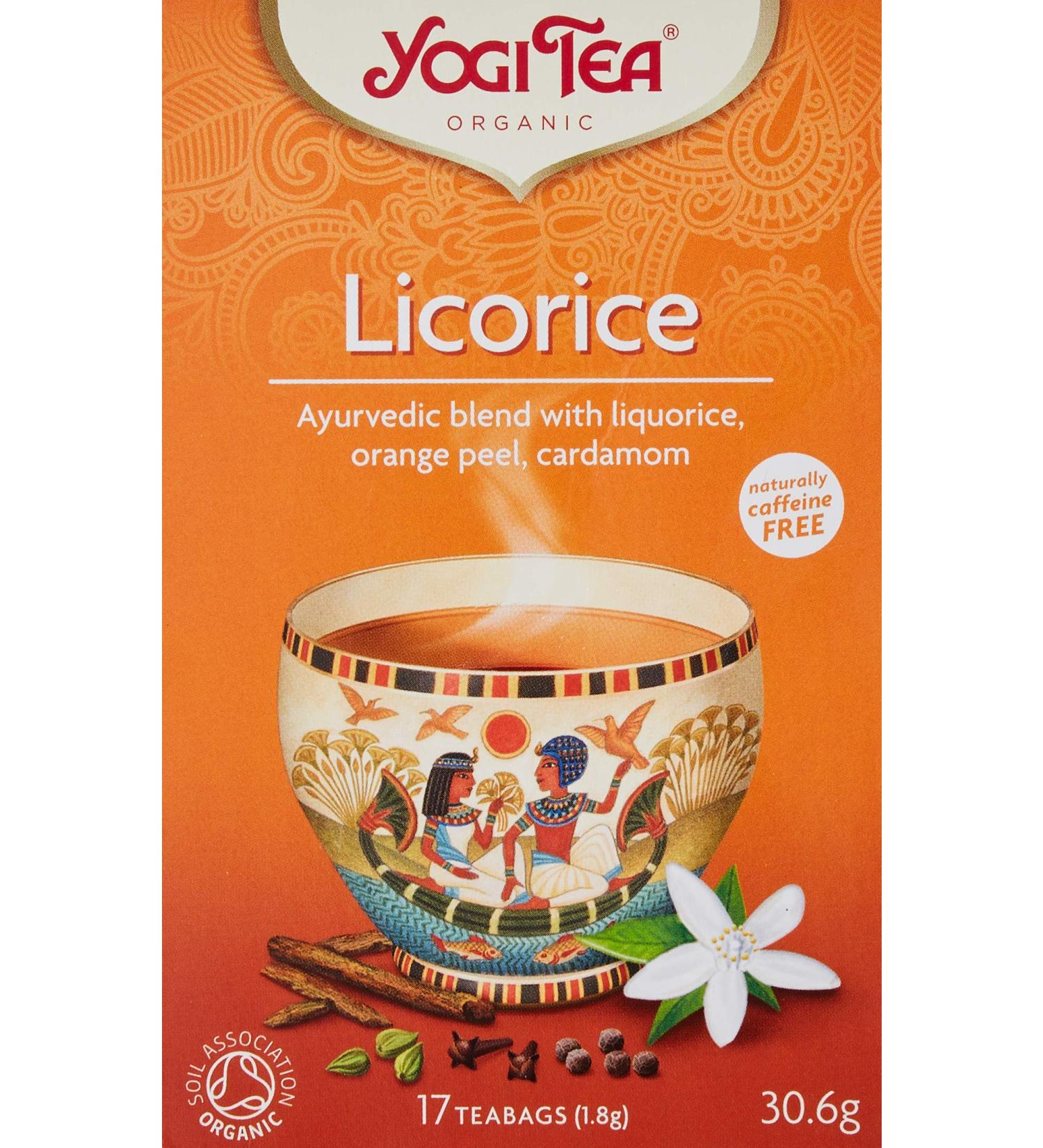 Yogi Tea - Licorice Egyptian Spice | 17 Bag - Buy Online on GoSupps.com
