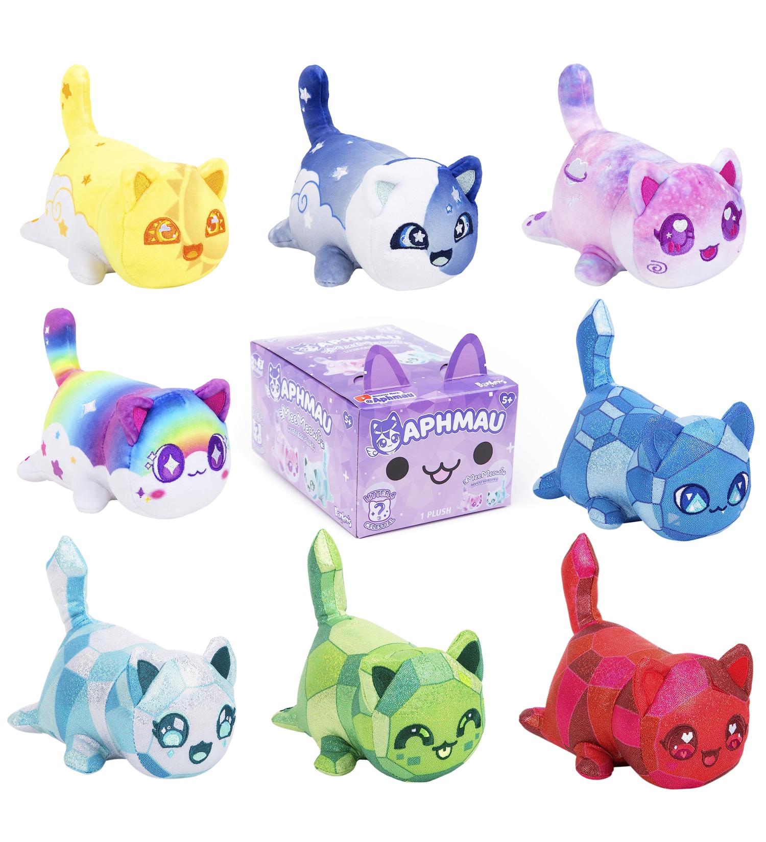 APHMAU MeeMeows Mystery Plush Litter 4 Collectable Cat Plushies - Unboxing Toy Set | Anime Cartoon Cat | Styles Vary - Buy Online on GoSupps.com