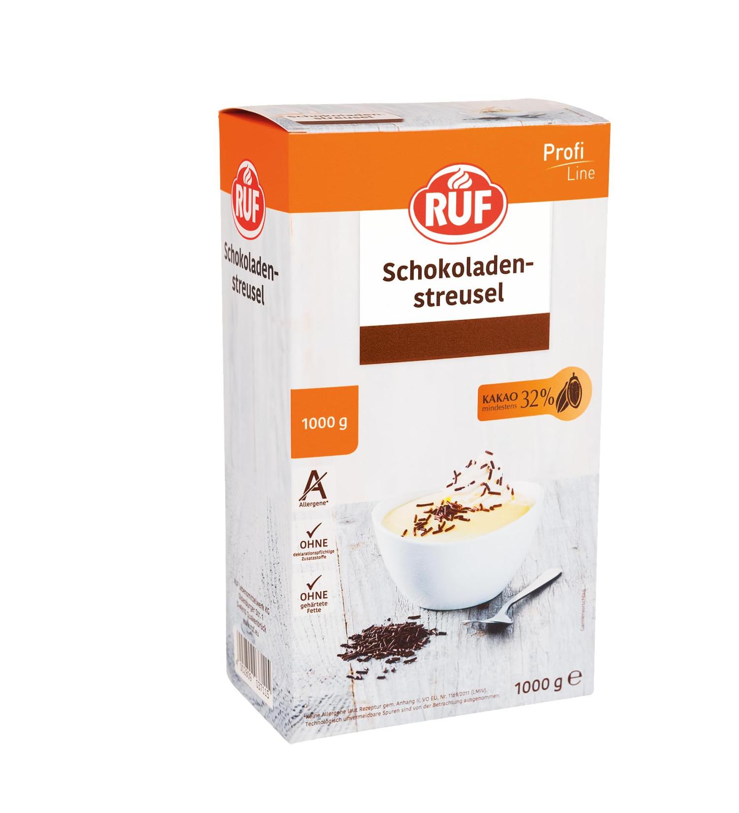 Premium Chocolate Sprinkles | 32% Cocoa | Ideal for Muffins Cakes & Desserts | 1000g Resealable Pack - Buy Online on GoSupps.com