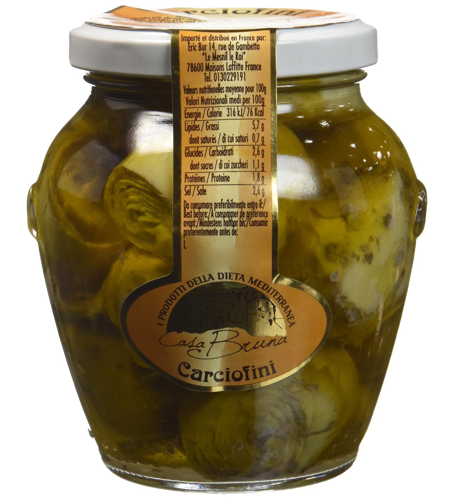 CASA BRUNA Small Artichoke Hearts in Olive Oil 280g - Buy Online on GoSupps.com