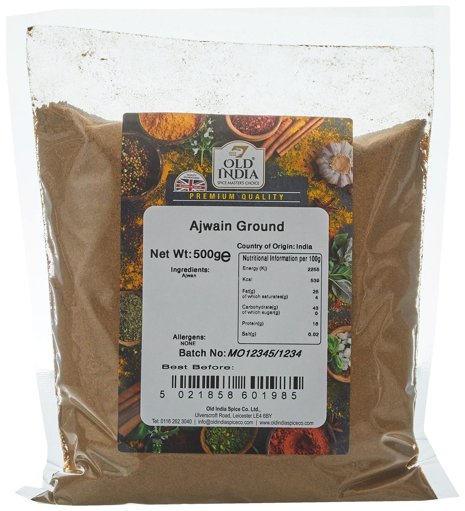 Old India Ajwain Ground 500g - Premium Quality Spice for Cooking | Buy Online - Buy Online on GoSupps.com