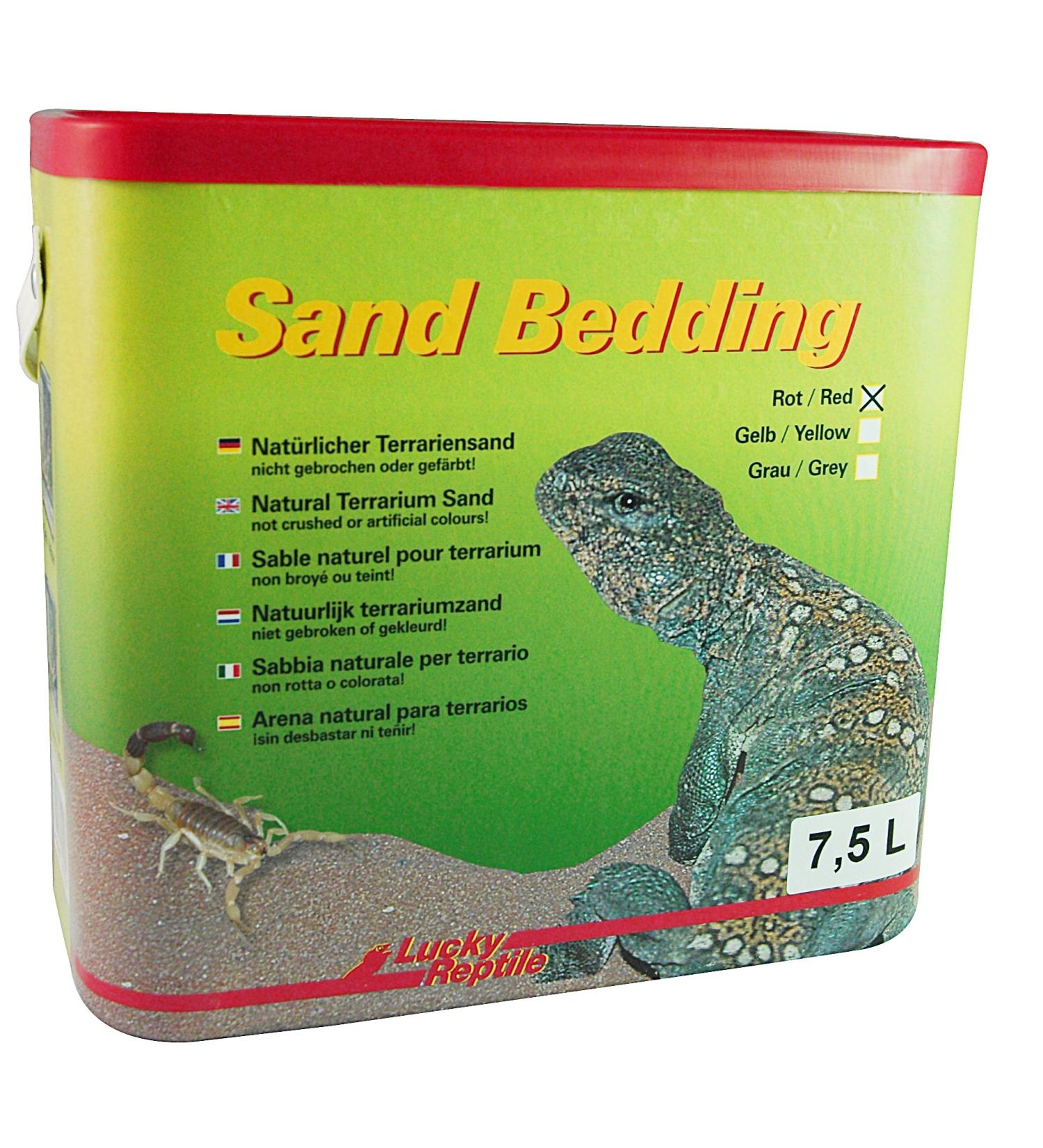 Lucky Reptile SB-LR Sand Bedding 7.5 l substrate for desert terrariums clay sand red