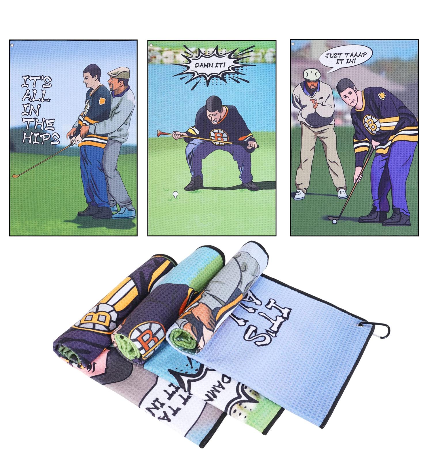 DUNGGLE Golf Towel Set - 3 Pcs Funny Golf Club Clean Set with Clip, Perfect Gifts for Golf Fans - Buy Online on GoSupps.com