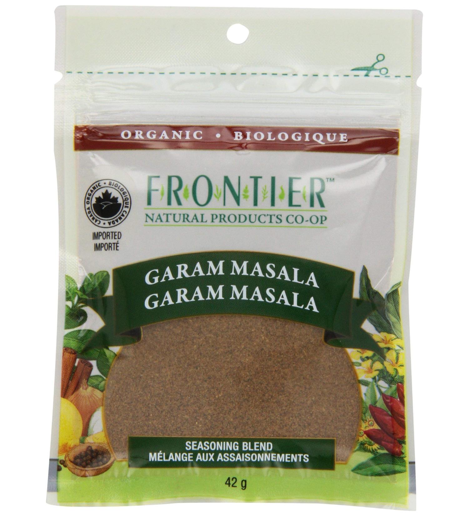 Frontier Natural Products Coop Bulk Garam Masala Pouch French/English 42-Gram - Buy Online on GoSupps.com